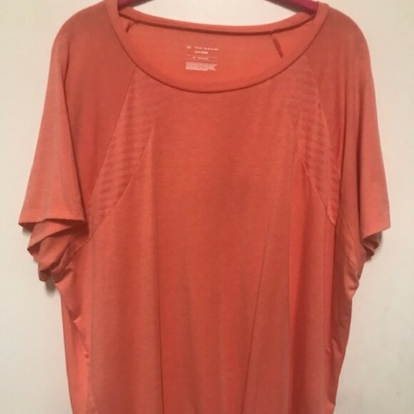 New Woman’s Tek Gear Drytek Peach Tie Tunic. Sz. 1X - Picture 2 of 5